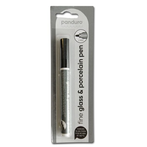 Glas- en porseleinstift - 1 mm - zwart - Afbeelding 1