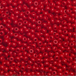 Rocailles - 6/0 - rood