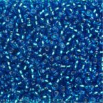 Rocailles - 9/0 - turquoise metaal kern