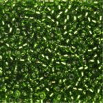 Rocailles - 9/0 - groen metaal kern