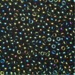 Rocailles - 9/0 - groen iriserend