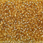 Rocailles - 9/0 - geel metaal kern