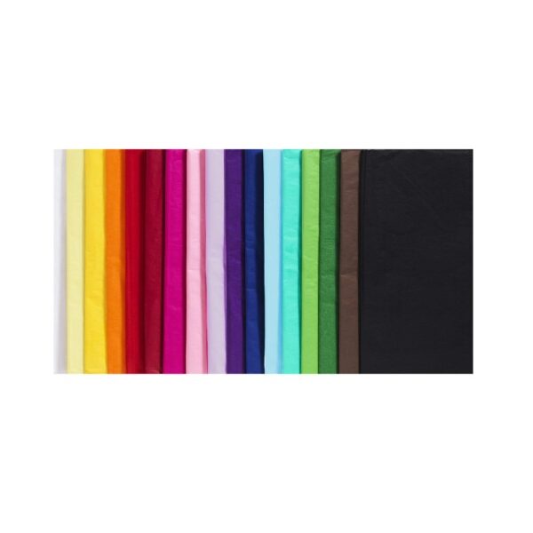 Zijdevloei 50x70 cm - 68 stuks - 17 kleuren - Afbeelding 1