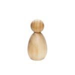 Houten figuren - kegelpoppen ovaal 6 cm