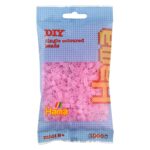 Hama Midi - strijkkralen - 1000 stuks - translucent pink 72