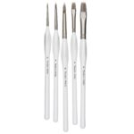 Panduro penselen set - ergonomisch - rond en plat