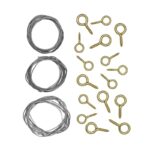 Schilderij ophangset - oogjes en draad