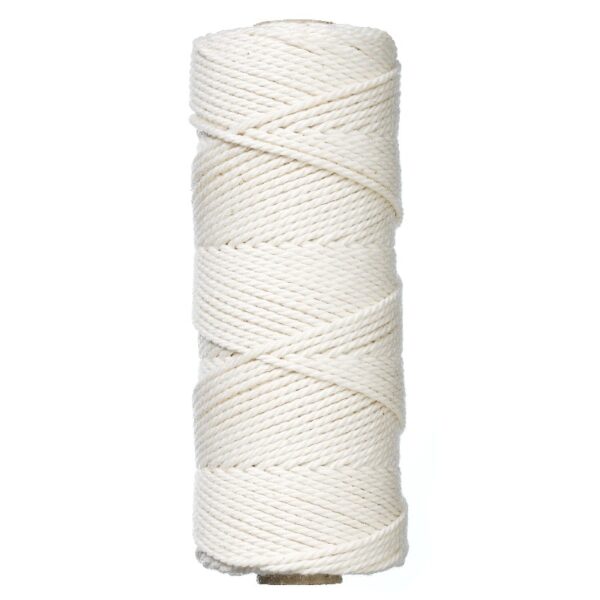 macramé koord katoen 12/45 - 250 gram naturel - Afbeelding 1