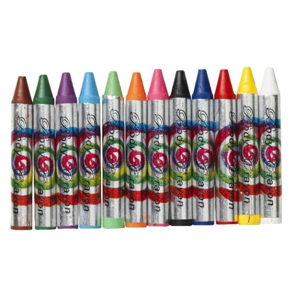 Schmink krijtjes - 12 stuks - smal - Afbeelding 1