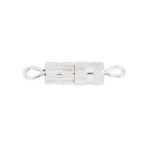 Schroefsluitingen - 4 mm - 4 stuks - zilverkleurig