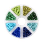 Rocailles - 6/0 - koele kleuren