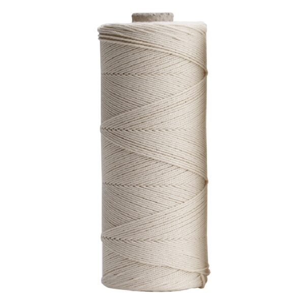 Macramé koord - getwijnd katoen 12/12 - 250 gram - naturel - Afbeelding 1
