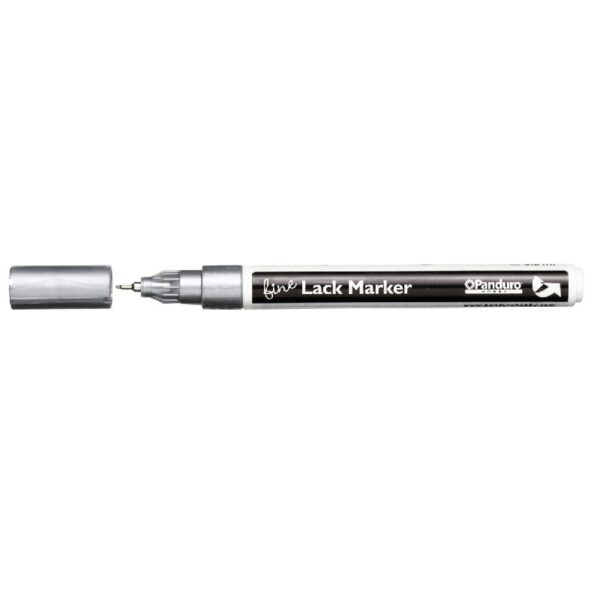Panduro lakmarker - 1 mm - zilver - Afbeelding 1