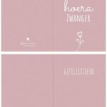 Wenskaart Proud MaMa'Hoera Zwanger'