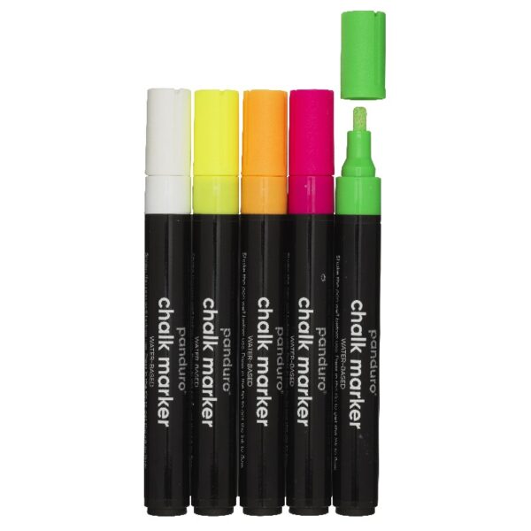 Panduro krijtmarker set - 3 mm - 5 stuks - Afbeelding 1