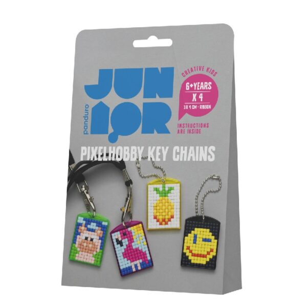 Panduro Junior DIY kit - pixel sleutelhangers - Summer - Afbeelding 1
