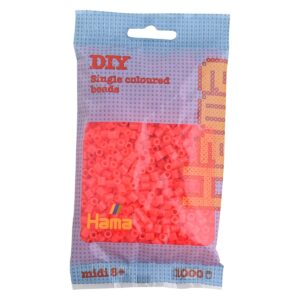 Hama Midi - strijkkralen - 1000 stuks - translucent neon red 35