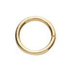 Buigringen - 7 mm - 10 stuks - goudkleurig
