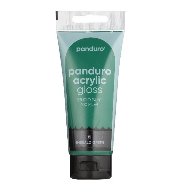 Panduro acrylverf glans - 100 ml - smaragdgroen - Afbeelding 1