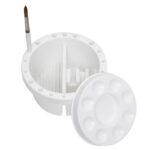 Penselen pot met mengpalet