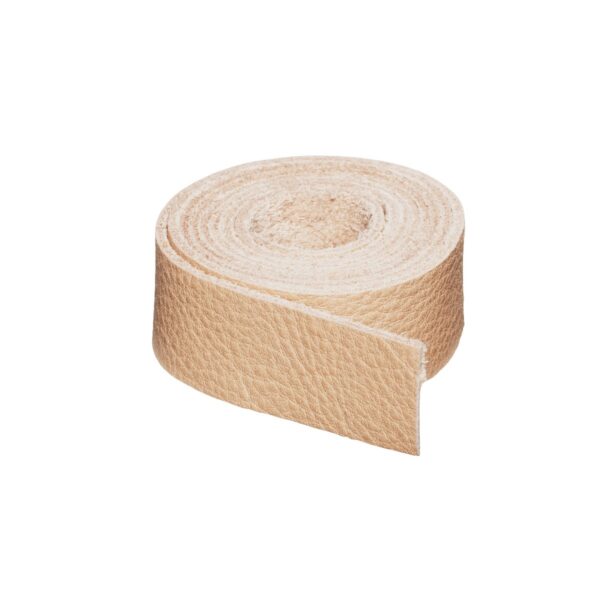 Strook Zweeds leer 20 mm/ 1 meter- Naturel - Afbeelding 1
