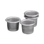 Kaarsenhouders - 23 mm - 10 stuks - zilverkleurig