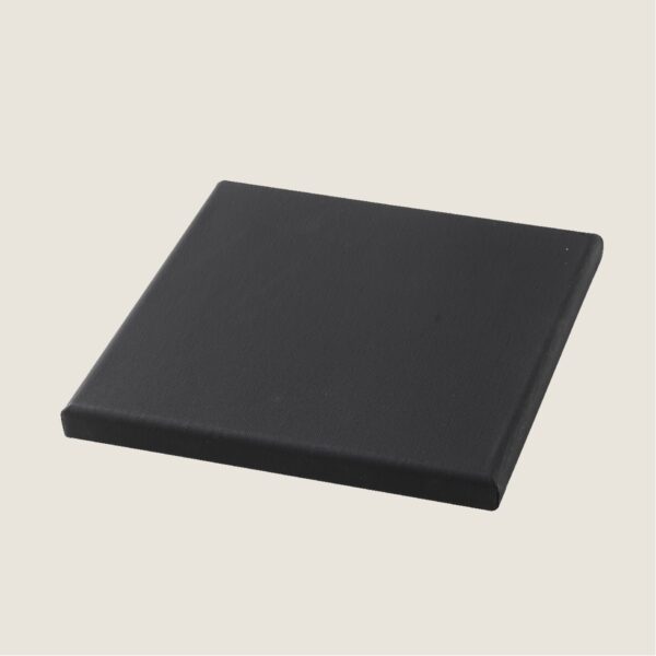 Gespannen canvasdoek - zwart - 30x30 cm - Afbeelding 1