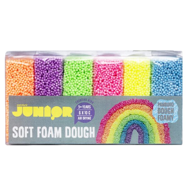 Panduro set foamklei - 6 stuks - pastel - Afbeelding 1