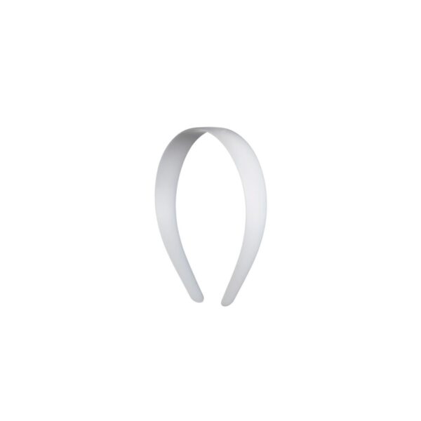 Diadeem plastic - 25 mm - wit - Afbeelding 1