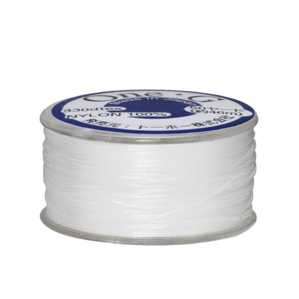 TOHO rijggaren - nylon - 46 meter - wit - Afbeelding 1