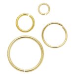 Buigringen - 4-13 mm - 20 stuks - goudkleurig