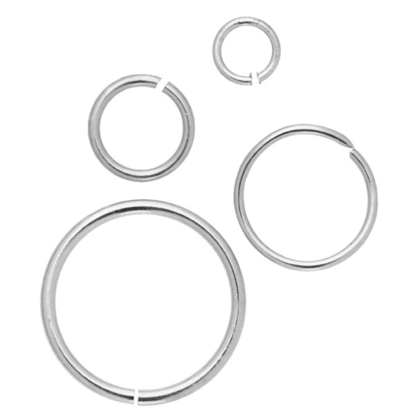 Buigringen - 4-13 mm - 20 stuks - zilverkleurig - Afbeelding 1