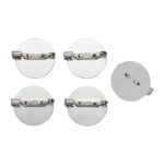 Broche pins - 21 mm - 5 stuks - zilverkleurig