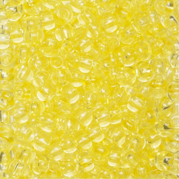 Rocailles - 6/0 - lichtgeel transparant - Afbeelding 1