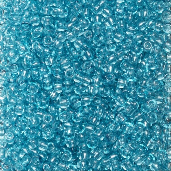 Rocailles - 9/0 - aqua transparant - Afbeelding 1