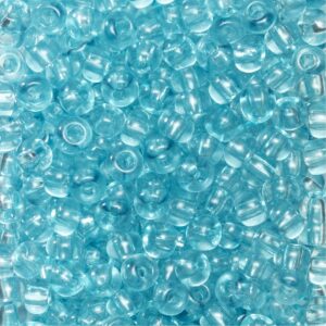 Rocailles - 6/0 - aqua transparant