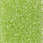 Rocailles - 9/0 - lichtgroen transparant