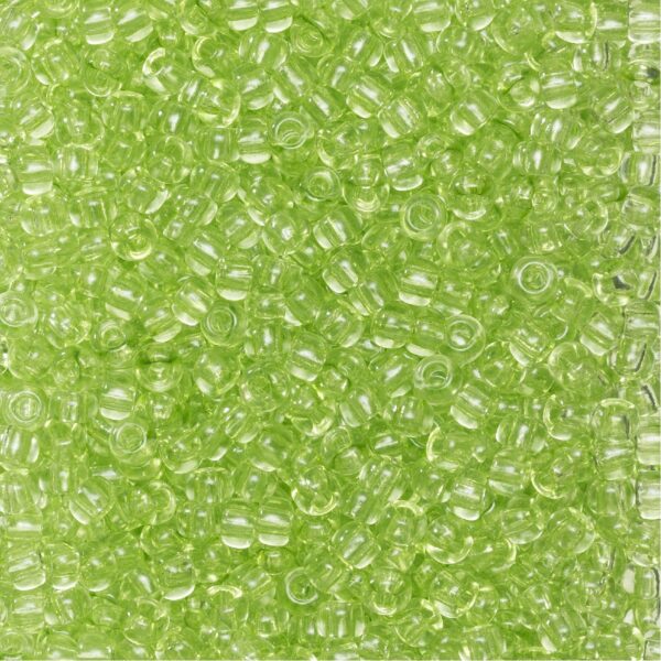 Rocailles - 9/0 - lichtgroen transparant - Afbeelding 1