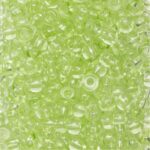 Rocailles - 6/0 - lichtgroen transparant