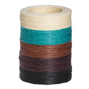 Set waxed draad - 5 kleuren