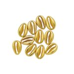 Kralen schelpen - 12 mm - goudkleurig
