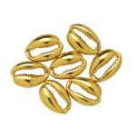 Kralen schelpen - 17 mm - goudkleurig