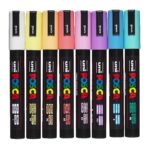 POSCA acrylmarker set - medium PC-5M - pastel - 8 stuks