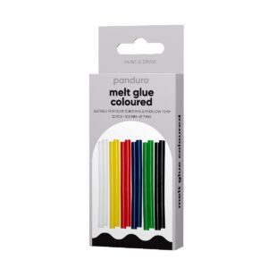 Lijmsticks voor lijmpistool - lage temperatuur - 7 mm - 12 stuks - gekleurd