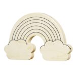 Houten figuur - regenboog