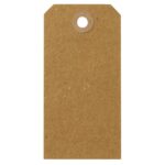 Manilla tags kraft - 20 stuks - 5x10 cm