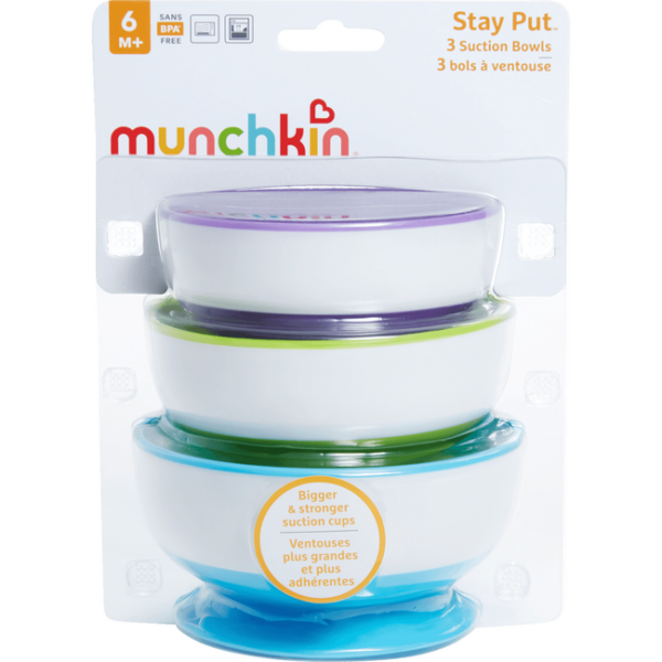 Kom Munchkin Zuignap 3st. - Afbeelding 1