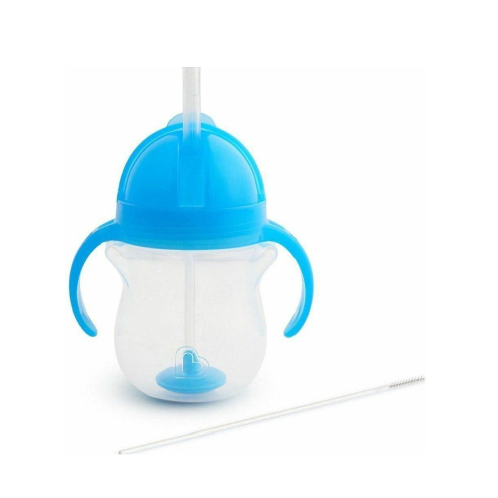 Drinkbeker Munchkin Click Lock Tip&Sip Straw Cup Blue - Afbeelding 1
