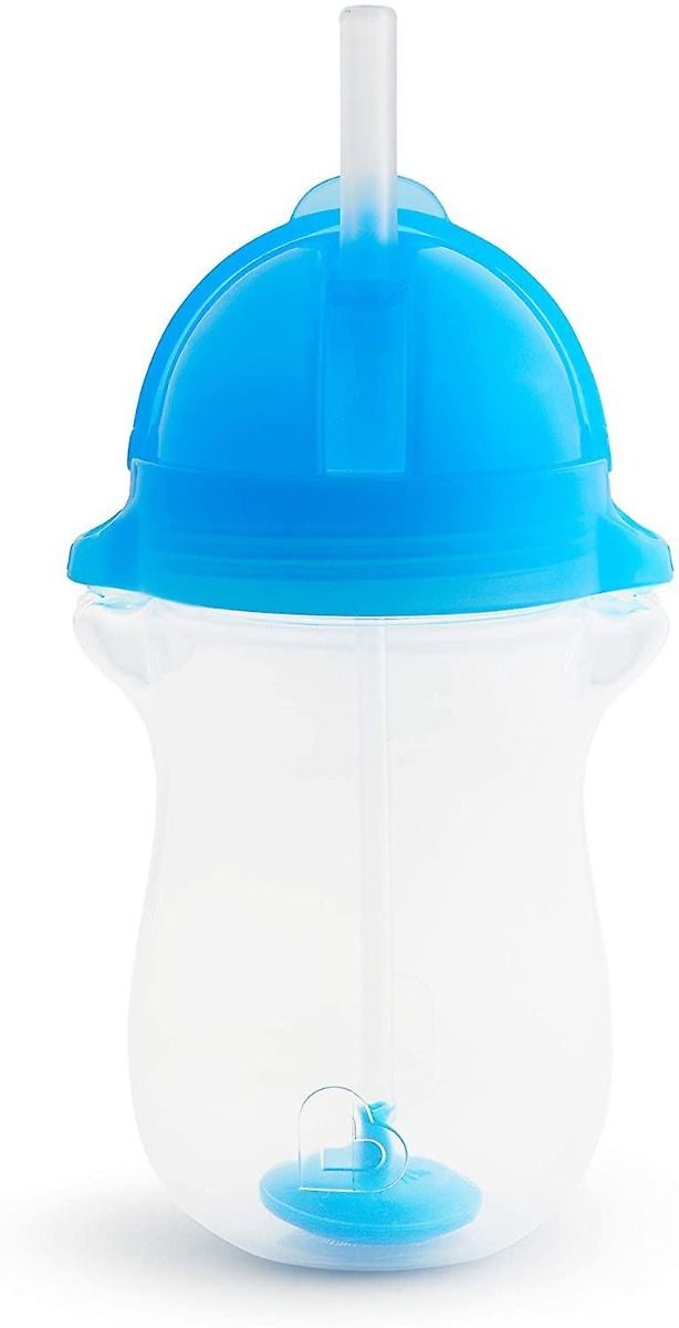 Drinkbeker Munchkin Click Lock Tip&Sip Straw Cup Big Blue Drinkbeker Munchkin Click Lock Tip&Sip Straw Cup Big Blue - Afbeelding 1