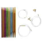 Rondbreinaald set - 7 maten + 3 kabels